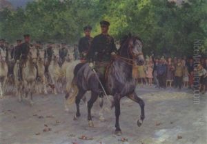 Parade Der Wiener Berittenen Sicherheitswache (kommandant Skubl)