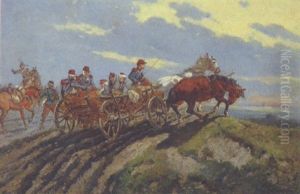 Verwundetentransport by Ludwig Koch