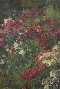 A Flowerbed by Max Friedrich Koch