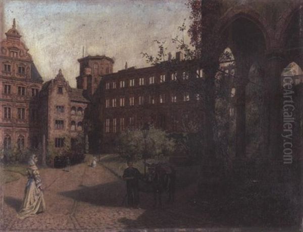 Innenhof Des Heidelberger Schlosses - view 1