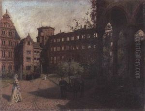 Innenhof Des Heidelberger Schlosses by Michael Koch