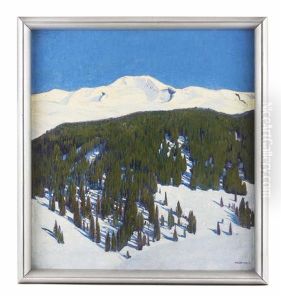 Winterliche Berglandschaft Im Sonnenlicht by Walter Koch