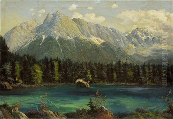 Vue Sur Les Montagnes De L'engadine Et Le Lac De Silvaplana - view 1