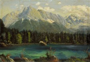 Vue Sur Les Montagnes De L'engadine Et Le Lac De Silvaplana Vue Sur Les Montagnes De L'engadine Et Le Lac De Silvaplana