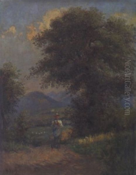 Der Pfeifenraucher In Sommerlicher Landschaft - view 1