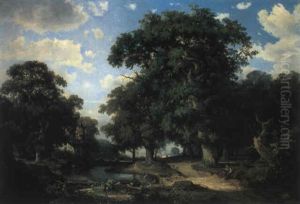 Rast Im Walde by Heinrich Koch