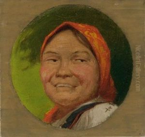 Portrat Einer Bauerin (study) by Roman Kochanowski