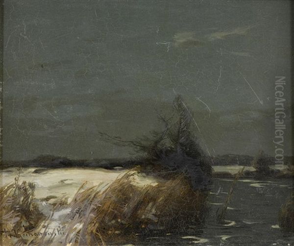 Winterliche Fluslandschaft - view 1