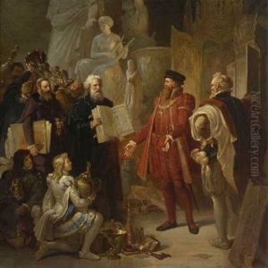 Herzog Albrecht V. Von Bayern Mit Kunstlern Und Kunstagenten Herzog Albrecht V. Von Bayern Mit Kunstlern Und Kunstagenten