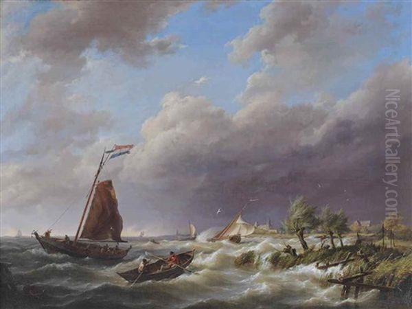 Storm On The Oosterscheld Near Haemstede - view 1