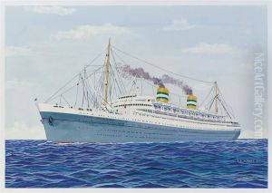 S.s. Nieuw Amsterdam by E.W. Bearman