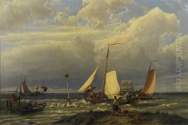 Shipping On The Scheldt - view 1