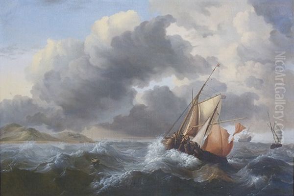 Navire Par Grosse Mer - view 1