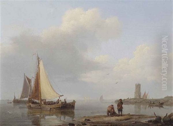 Shipping In An Estuary - view 1