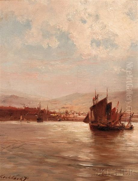Harbor At Sunset - view 1