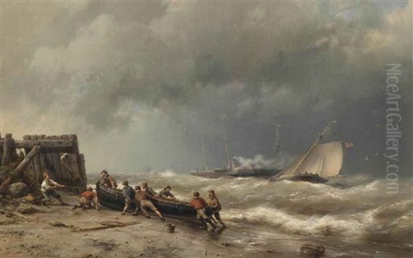 Pulling The Boat Ashore - view 1