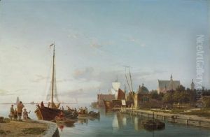 Unloading The Catch In A Dutch Harbour Town
