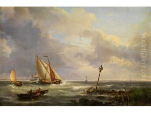 Einschiffung Nahe Dem Ufer by Hermanus Koekkoek the Elder