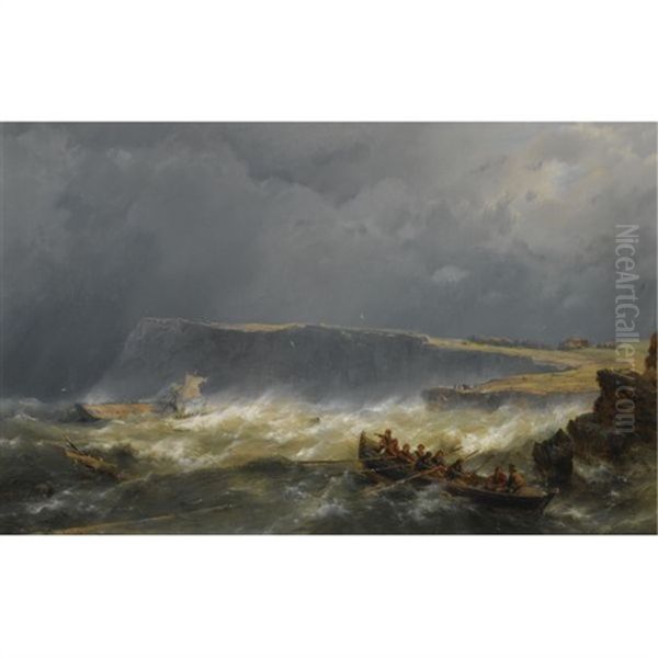 A Ship Wreck Off The Coast - view 1