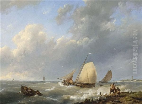 Shipping Off The Coast - view 1