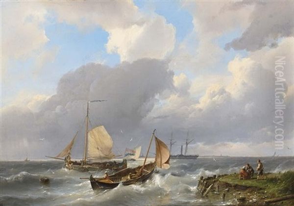 Shipping Off The Coast - view 1