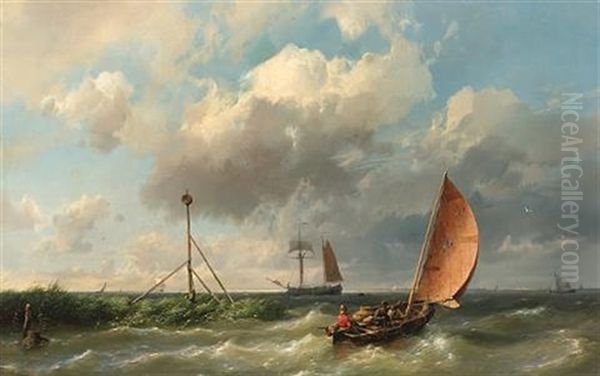 A Fishing Vessel Heading Into Open Waters - view 1