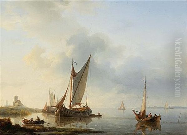 Shipping In An Estuary - view 1