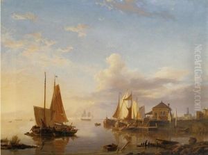 Unloading The Catch by Hermanus Koekkoek the Elder