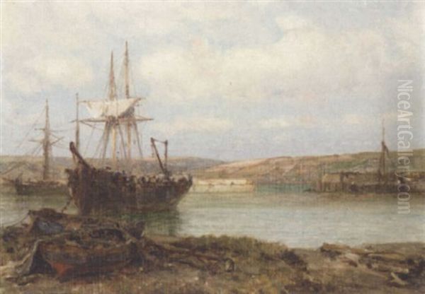 Dutch Shipping Off The Coast - view 1