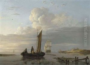 Shipping In A Calm by Hermanus Koekkoek the Elder