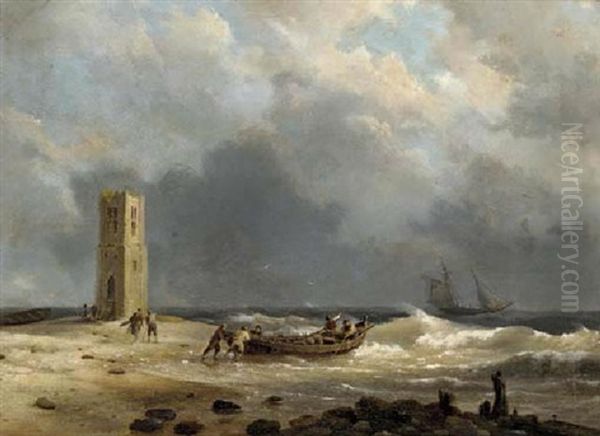 On A Stormy Shore - view 1