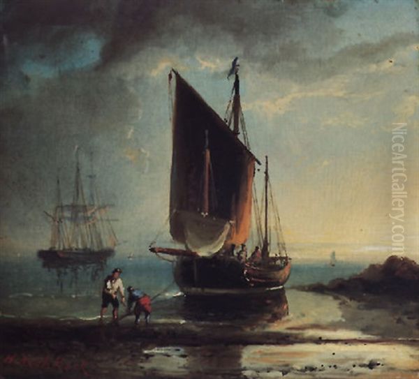 Visserschep Bij Het Strand - view 1