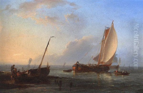 Sailing Boats Off The Dutch Coast - view 1