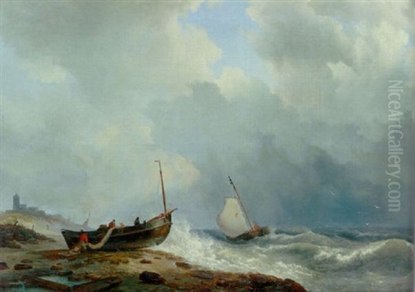 Fishing Boats Off The Coast - view 1