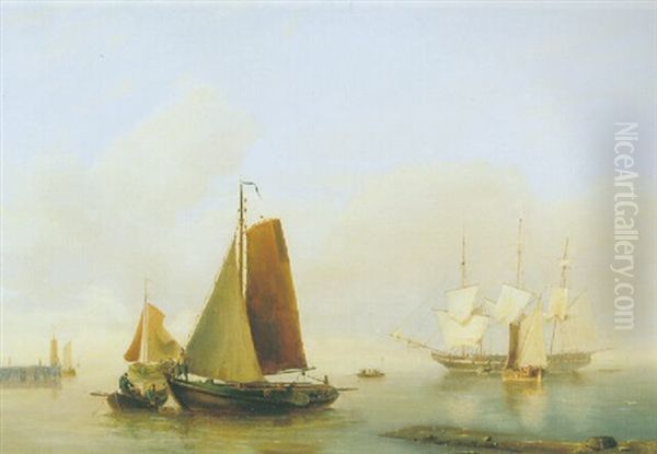 Zeilschepen Bij Kalme Zee - view 1