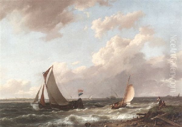 Shipping In An Estuary - view 1