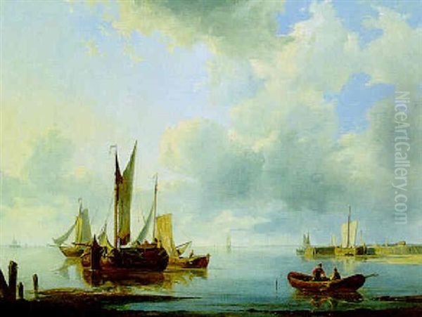 Le Port De Groningue Par Temps Calme - view 1