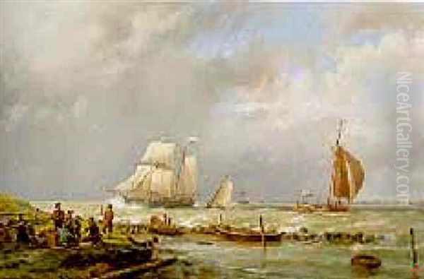 Fishing Off The Coast In A Stiff Breeze - view 1