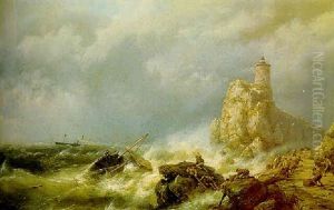 A Shipwreck In Stormy Seas
