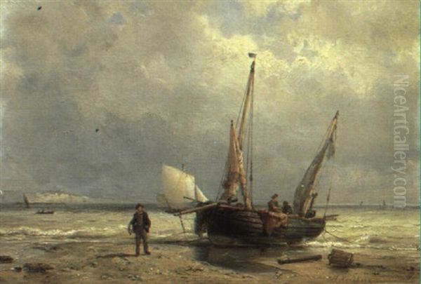 Strandszene Mit Fischern - view 1