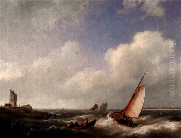 The Scheldt River At Flessinghe - view 1