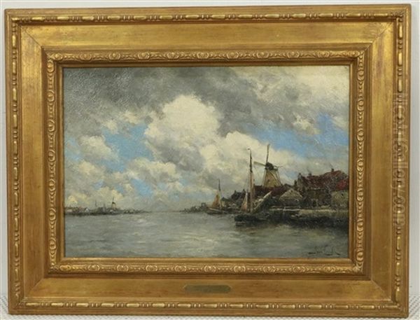 Hollandse Stad Aan Een Rivier - view 1