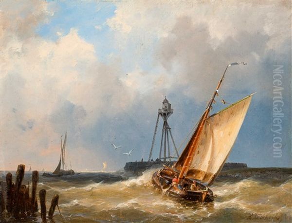 Sailing Ships At A Harbour - view 1