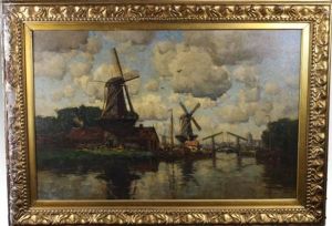 Windmills by Hermanus Koekkoek the Younger