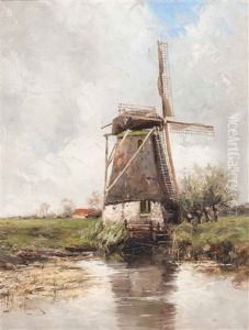 Mill By The Water by Hermanus Koekkoek the Younger