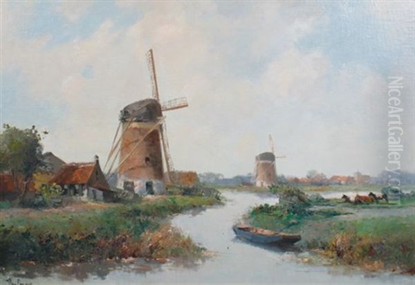 Dutch Windmill Scene - view 1