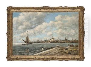 A Breezy Day On The Maas, Holland