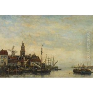Shipping Scene by Hermanus Koekkoek the Younger