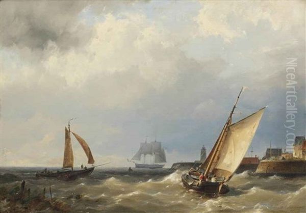 Fishing Vessel Putting Out To Sea - view 1