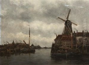 Rotterdam by Hermanus Koekkoek the Younger